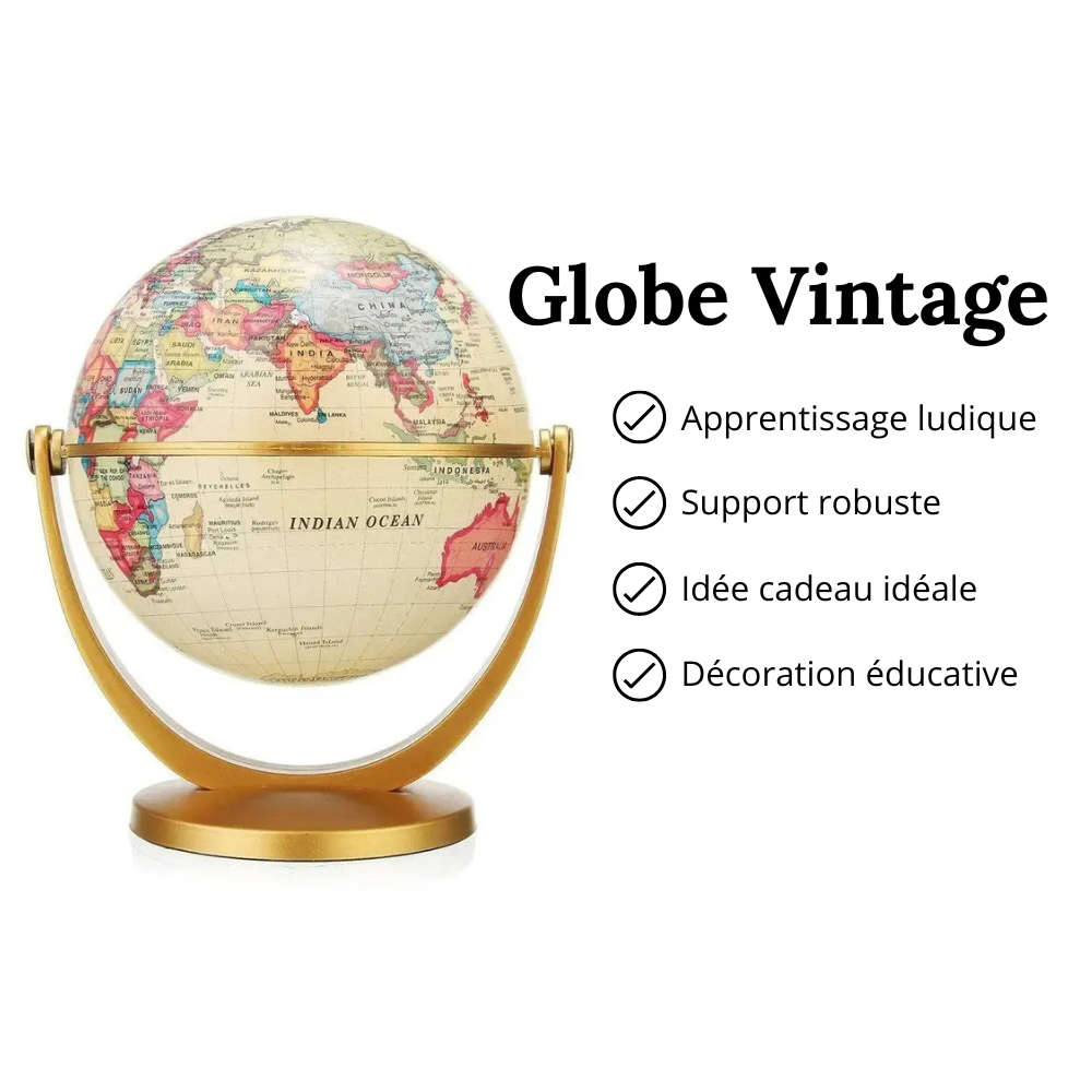 Globe Terrestre Retro globe terrestre