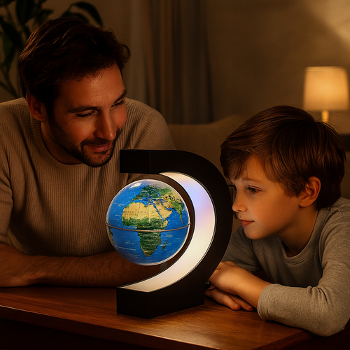 Globe lumineux terrestre magnetique globe terrestre